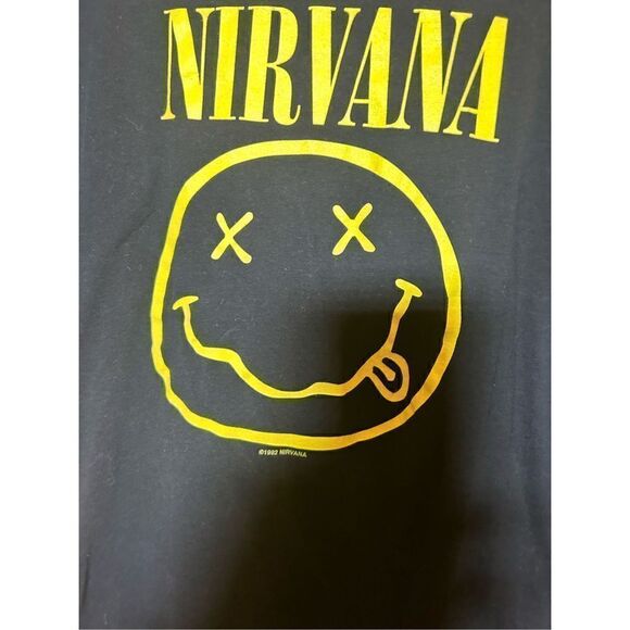 Vintage 2000 Y2K reprint Nirvana smile T-shirt‎ - Picture 4 of 4